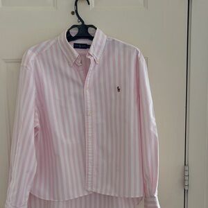 Ralph Lauren Classic Pink Striped Shirt